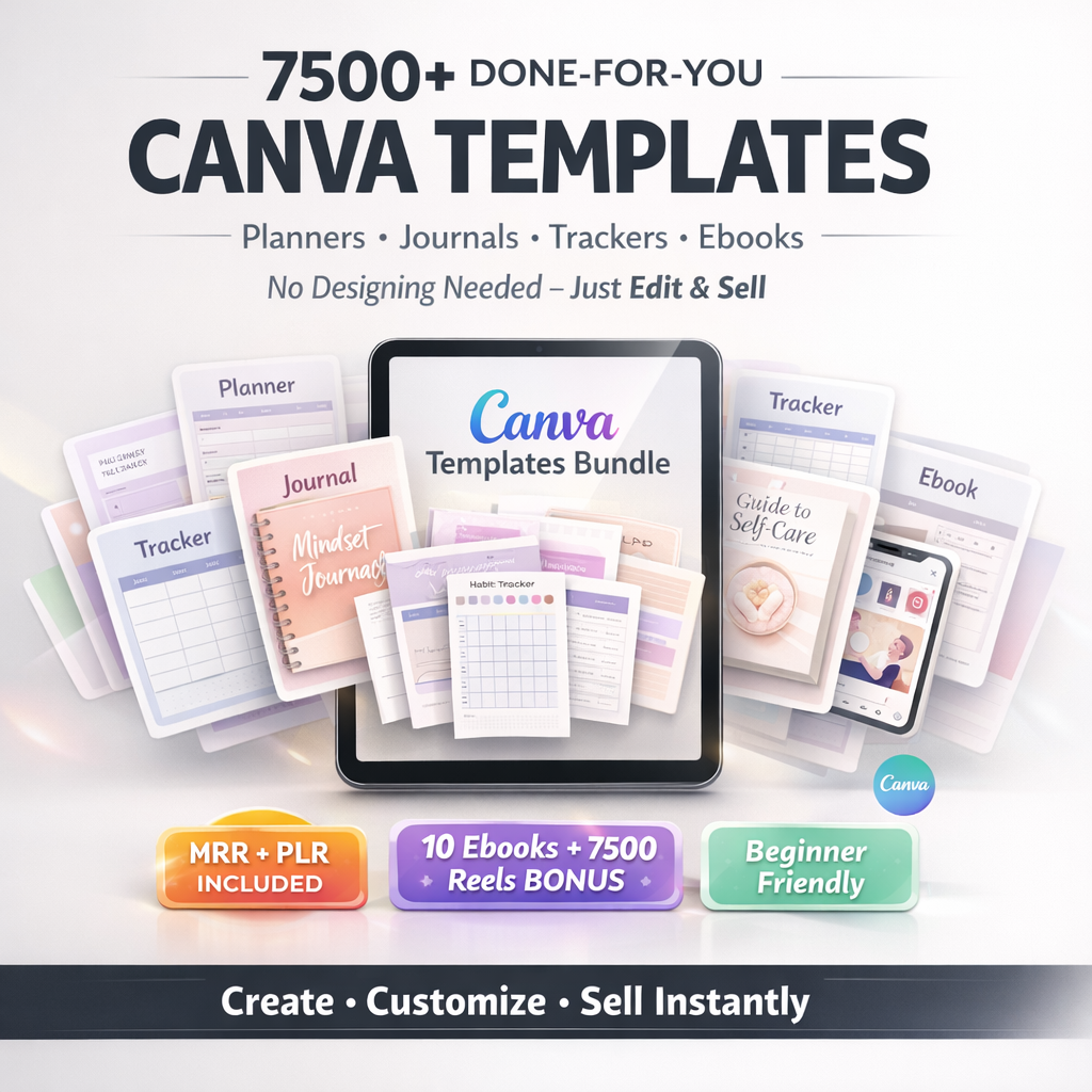 Start Selling with 7500+ Done-For-You Digital Pages